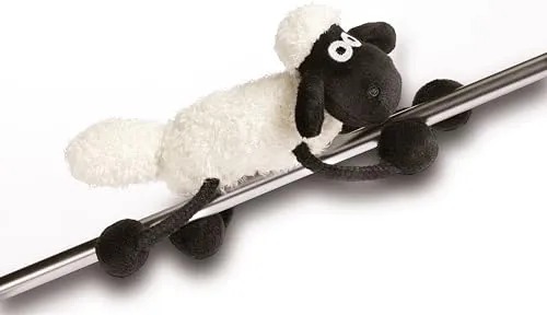 NICI MagNICI Shaun das Schaf 12cm weiß - Nachhaltiges Kuscheltier mit Magnet – Magnettier für Kühlschrank, Tafel, Metall & vieles mehr