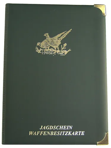 Jagdschein Etui - WBK Etui - für Jäger, grün, Fasan