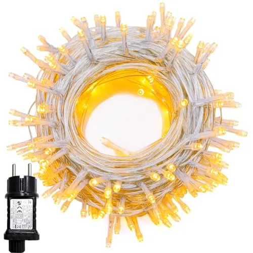 WISD LED Lichterkette 23m, 200er Warmweiß