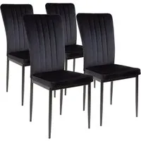 Produktbild ALBATROS Esszimmerstühle Modena 4er Set, Schwarz