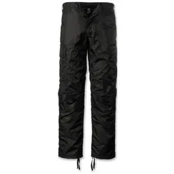 Brandit Herren Termobukser Freizeithose 3XL, Schwarz - Wanderhosen aus glänzendem, wasserabweisendem Nylon mit Thermofutter, ideal für kalte Tage und Outdoor-Aktivitäten.