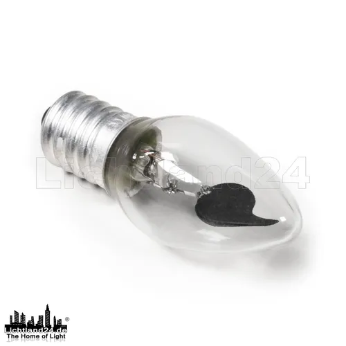 E14 Mini-Flammen Kerze 3 Watt - Flicker Flackerkerze - Leuchtmittel für dekorative Beleuchtung, extra warmweißes Licht mit 360 Grad Abstrahlwinkel, ideal für stimmungsvolle Akzente im Innenbereich.