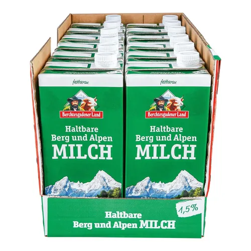 Berchtesgadener Land H-Milch 1,5% 1 Liter, 12er Pack