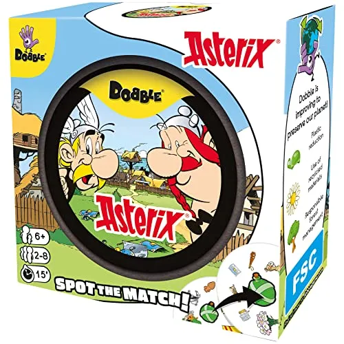 Zygomatic Dobble Asterix | Action- und Reflexionskartenspiel | ab 7 Jahren | 2 bis 8 Spieler | 15 Minuten pro Spiel - Spanische Sprache