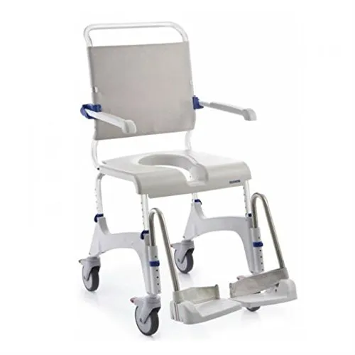 Invacare Ocean 4028698113204 Toilettenstuhl - Toilettenstuhl mit individuell einstellbarer Sitzkantelung (0 - 35°) und waschbarem Anpassrücken für maximalen Komfort und Hygiene.