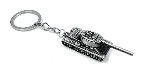 Onwomania - Panzer Kettenfahrzeug Panther Schlüsselanhänger - Metall Glücksbringer ideal als Geschenk z.B. für den besten Freund, die beste Freundin, Mama - Für Männer, Frauen & Kinder