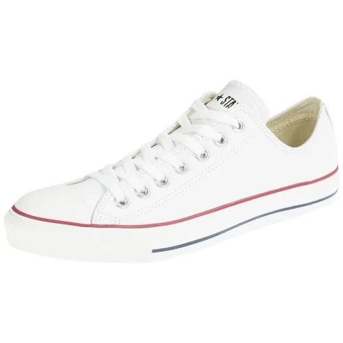Converse Chuck Taylor All Star Basic Leather Ox in weiß von Converse