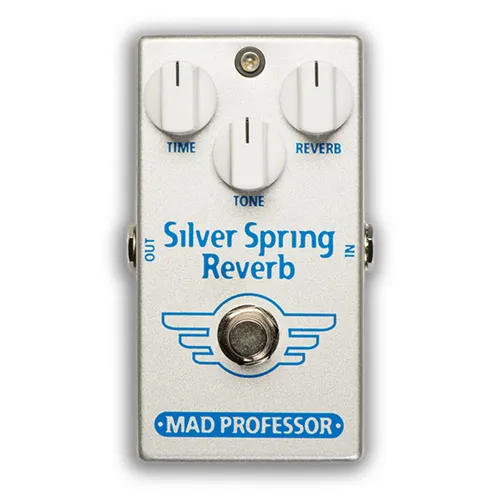 Mad Professor Silver Spring Reverb - Delays, Echos & Reverb Effekte: Hall-Effektpedal mit natürlichem Federhall-Sound und analogen Signalweg für authentischen Klang.