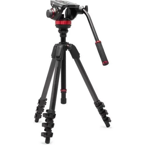 Tripod Kit Video MVH502AH + MT055CXPRO4 - Stative für professionelle Videoproduktion, unterstützt bis zu 10 kg für stabile Aufnahmen