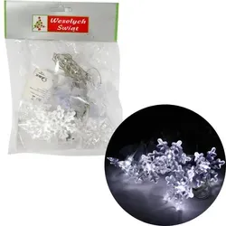 Weihnachtliche LED-Schneeflockenlichter mit Saugnäpfen