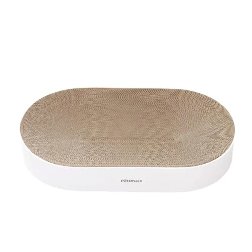 PetRhein Kratzbrett für Katzen - Kratzpad aus hochwertiger Wellpappe, ideal zum Spielen und Ausruhen. Schützt Möbel und bietet durch das einzigartige Design optimalen Komfort für Ihre Katze.