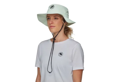 Mammut Runbold Hat silver sage (1288) M - Hüte & Caps, ideal für Wanderer mit UV-Schutz UPF 50+ und schnelltrocknendem, leichtem Material für besten Komfort und Schutz.