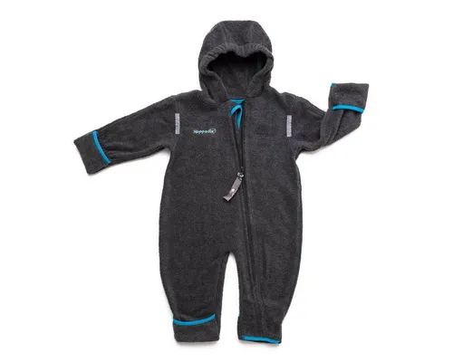 Hoppediz Fleece-Overall 48-52 anthrazit - Overalls - Kuscheliger Fleece-Overall für Babys, sorgt für wohlige Wärme und bleibt auch nach vielen Wäschen in Topform. Praktischer Reißverschluss für einfaches An- und Ausziehen.
