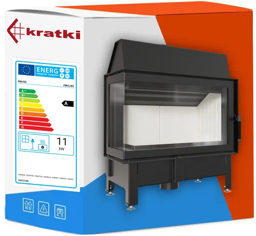 Kratki Warmluftkamineinsatz ZIBI 12 links | 11 kW von Kratki