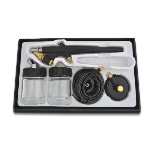 AIRBRUSH PISTOLE SINGLE ACTION FÜR KOMPRESSOR SCHLAUCH GRAVITY AIRBRUSHPISTOLE