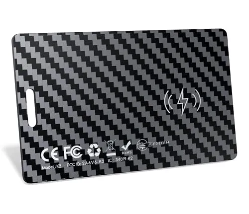 DEEBYCOO Wallet Tracker Karte für Android(Nur Android), Ultra-Dünner Geldbörsen Tracker Karte, Wiederaufladbare Geldbeutel Finder für Gepäckanhänger, Pässe, IP68 Wasserdicht