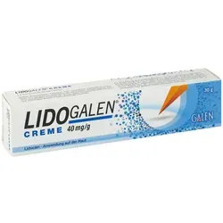 Lidogalen 40 mg/g Creme - Lokalanästhetikum zur schmerzfreien Hautbetäubung, ideal für medizinische Eingriffe wie Blutabnahmen und kosmetische Behandlungen. Wirkt schnell und effektiv für ca. 2 Stunden.