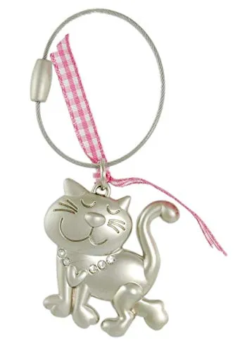 Heart Kitty. Schlüsselanhänger mit Kristallsteinen