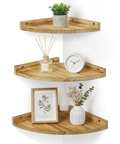 Petrala Eckregal 3er Set aus Holz von Petrala