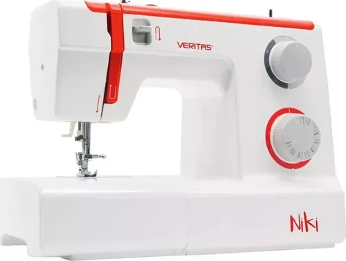 VERITAS Nähmaschine NIKI - 23 Stichprogramme - Nähmaschine für Zuhause mit 23 vielseitigen Stichprogrammen und 4-Stufen-Knopflochprogramm, ideal für kreative Nähprojekte.