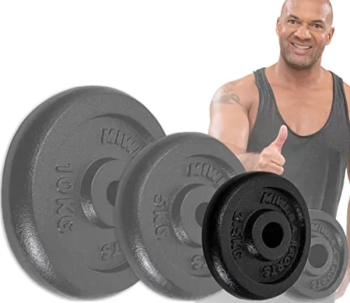 Miweba Sports Hantelscheiben Set HSG25 in schwarz von Miweba Sports