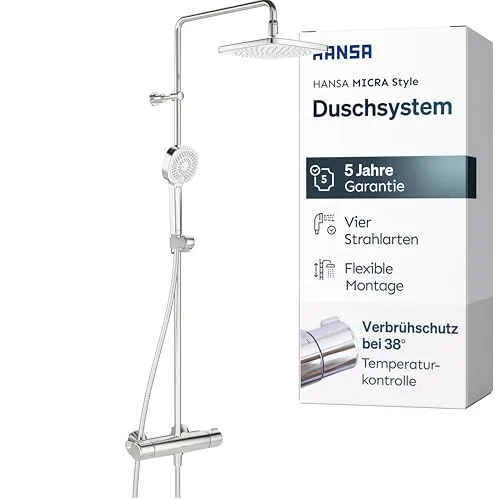 HANSAMICRA Style 4435 Regenbrause-Duscharmatur von Hansa