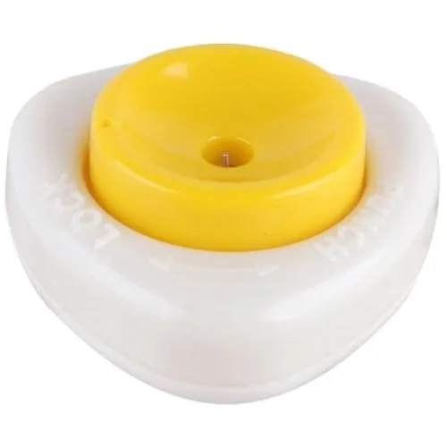 Eierspieß gelb/weiß in weiß von Unbekannt