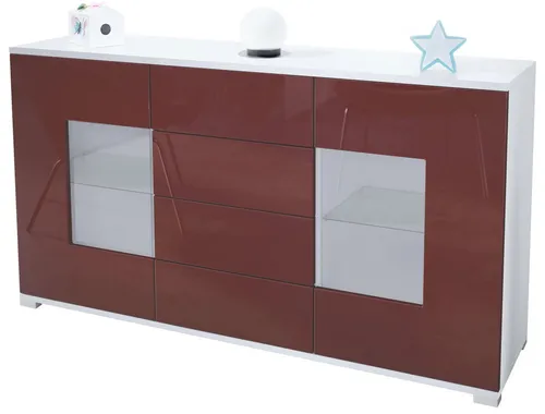 Vladon Sideboard Grömitz V1 in rot von Vladon