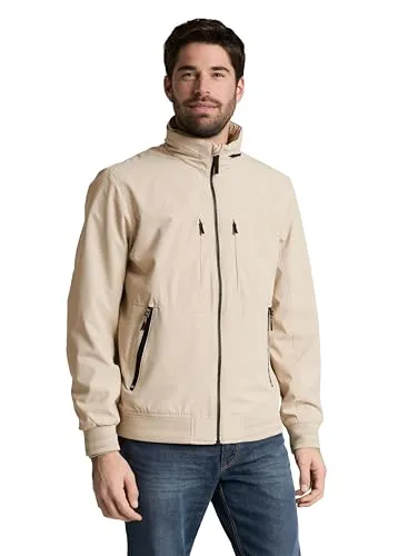 TOM TAILOR Casual Blouson mit Stehkragen - Leichte Blouson-Jacke mit Stehkragen und praktischen Taschen. Ideal für den Alltag, bietet sie einen Regular Fit für optimalen Tragekomfort. Pflegeleicht und stylish für jedes Wetter.