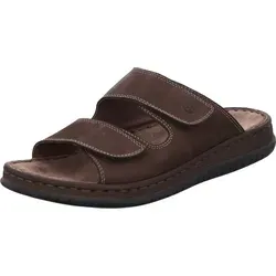 Rohde Herren Pantoletten Clogs Alassio 6240 - Bequem und Anpassbar - Pantoletten aus hochwertigem Nubukleder mit verstellbarem Klettverschluss für optimalen Komfort. Ideal für Haus, Garten und Freizeit - genießen Sie das hervorragende Laufgefühl!