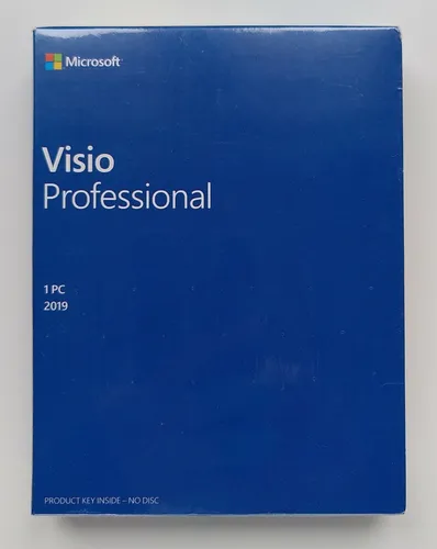 Visio 2019 Professional Pro PKC Medialess Vollversion Englisch