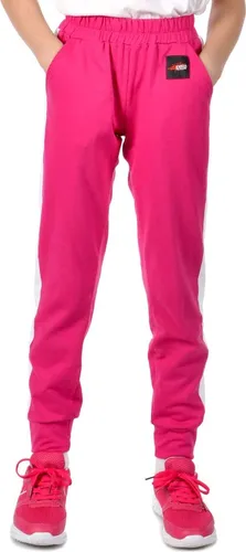 Kinder Mädchen Stoff Freizeit Sporthose 30358 Pink 164