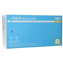 Medi-Inn Nitril blue extra Einmalhandschuhe puderfrei S / 100 Stück
