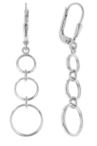 TRENDOR Schmuck Damen-Ohrringe Silber 925 Ohrhänger 68353