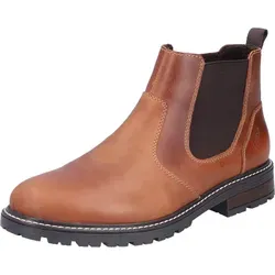 Rieker Herren 32052 Chelsea-Boot, Braun, 46 EU - Wanderschuhe aus echtem Leder mit einer weichen Decksohle für optimalen Tragekomfort bei jedem Schritt.