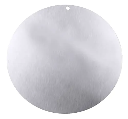 Contacto Tortenunterlage aus Aluminium, Ø 22 cm, 1,2 mm Stärke, mit Aufhängeloch, schwere Qualität, für Tortenböden