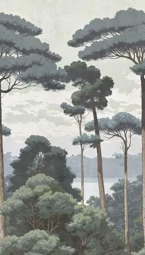 Living Walls Vliestapete Wald in Braun - Tapeten & Tapezierzubehör, bringt die Natur ins Zuhause mit einem eleganten Walddesign für eine gemütliche Atmosphäre.