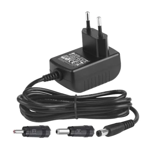 Security-01 DC 24V 0,5A 500mA Netzteiladapter, Stecker 5,5 mm x 2,1 mm mit wählbaren 5,5mm x 2,5mm, 3,5mm x 1,35mm Steckerspitzen