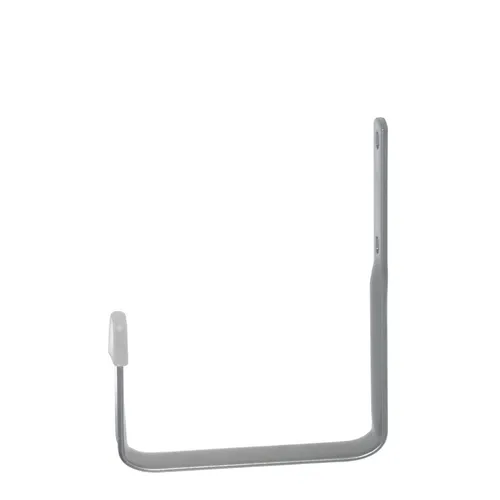 18133-00109= 2x Universalhalter Wand 40x80 mm weißalu von Element System Winkel