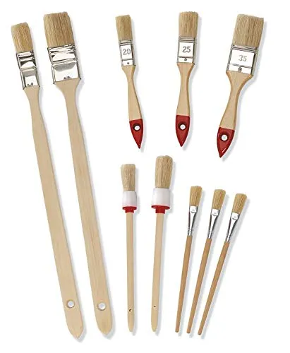 Pinselset 10-teilig für Wandfarbe Standard