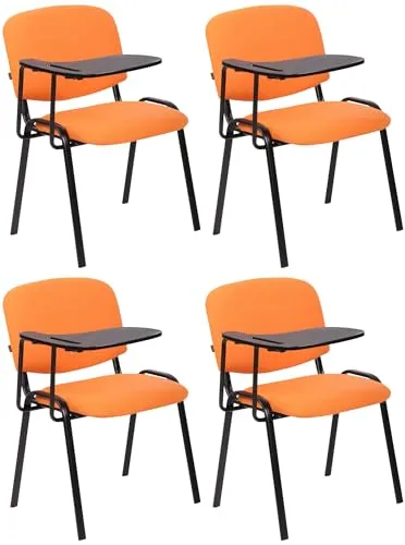 CLP 4er Set Stuhl Ken mit Klapptisch in orange von CLP