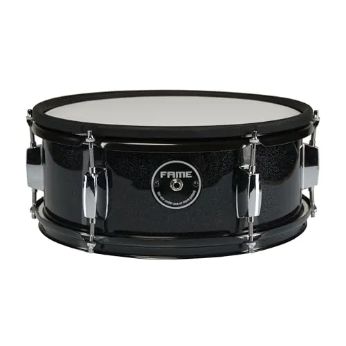 Robustes 13 Zoll Snare-Pad für E-Drums, Mesh-Head, Holzkessel, Acoustic-Look, sensibler Trigger, Stereo-Pad, kompatibel mit DD-1000-Ms, DD-One XT, Hybrid Pro, 6,3 mm Anschluss