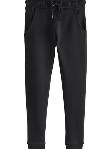 NEXT Mädchen Längere Jogginghose – Skinny Fit Dark Black 134