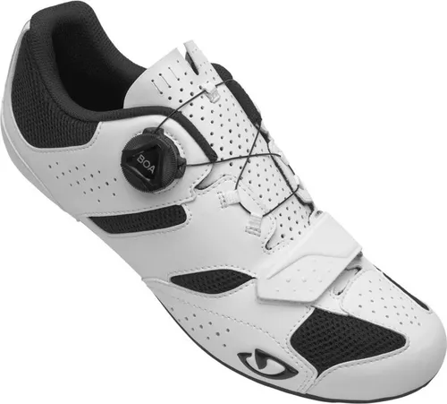 Giro Savix II white (hardware-hardware) 48 - Rennradschuhe für Herren & Unisex mit BOA L6 Drehverschluss für präzise Passform. Ideal für Rennrad und Mountainbiken, schnell an- und auszuziehen dank innovativem Verschlusssystem.