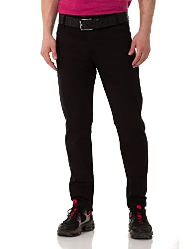 Cipo & Baxx Chinohose schwarz 30 - Modische Wanderhose in Slim Fit, aus elastischem und pflegeleichtem Material für optimalen Tragekomfort bei Outdoor-Aktivitäten.