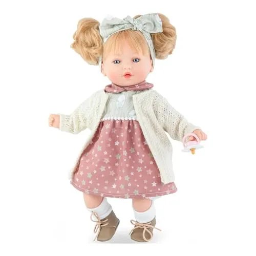 Marina Pu 492 – kleine Winter-Bambus, 40 cm - Weich- & Stoffpuppen, handgefertigt aus nachhaltigem Bambus, perfekt für sanfte Kuschelstunden und umweltbewusste Eltern.