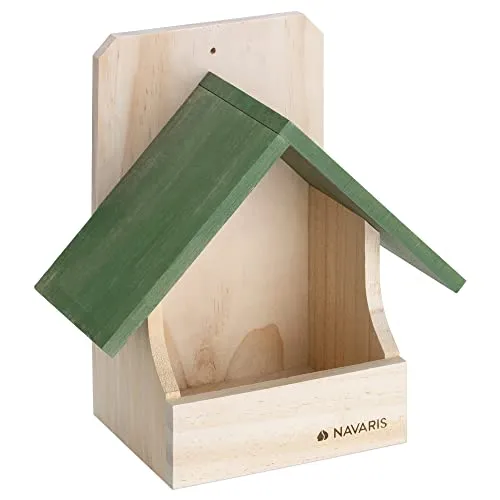 Vogelhaus aus Holz zum Aufhängen - Vogelhäuser, idealer Nistkasten für Singvögel wie Meisen und Stare, aus robustem Holz gefertigt und in ansprechendem Grün.