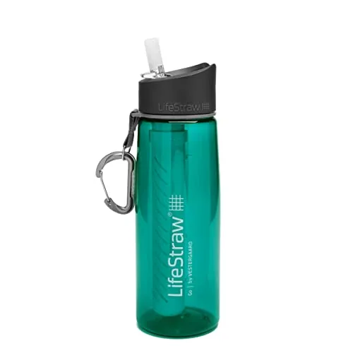 LifeStraw Go 2-stufig Wasserflasche in türkis von LifeStraw