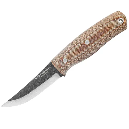 Condor Kambo Pukko Knife mit 1075 HC-Stahl, Micartagriff und Lederscheide