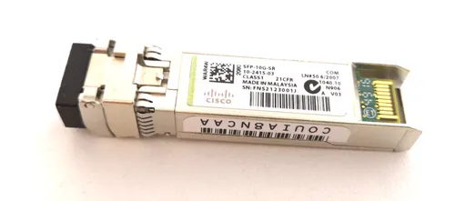 Original Cisco Transceiver Modul SFP-10G-SR 10-2415-03 - Switch-Module mit einer maximalen Datenübertragungsrate von 10 Gbps, ideal für Hochgeschwindigkeitsnetzwerke.